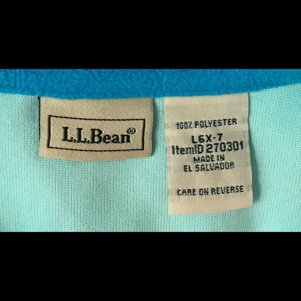 L.L.Bean Fleece Jacket girls size Lg. (6x/7) - Picture 2 of 6